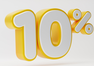 10%