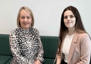 Kendyl Binnie BDM and underwriter Denise Davies (left)