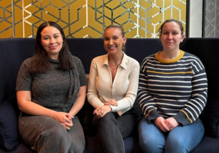 L-R, Becky Dixon, Brogan Buckley, Grace Fuller