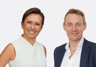 Uliana Kuzmis and Ben Keenan