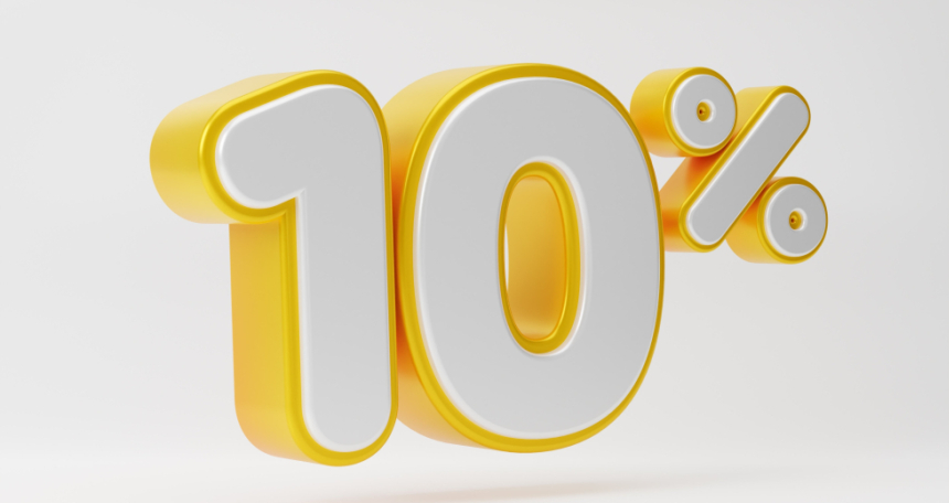 10%