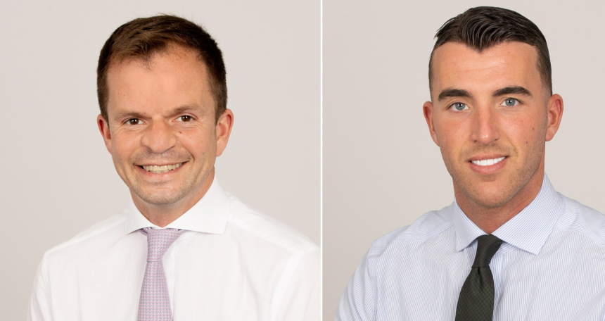 Harry Burrett (L) and Harry Downer (R)[