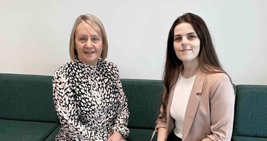 Kendyl Binnie BDM and underwriter Denise Davies (left)