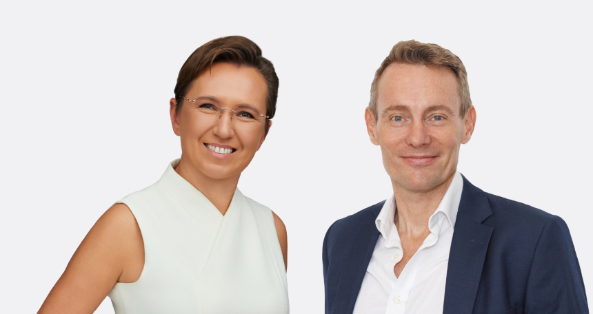 Uliana Kuzmis and Ben Keenan